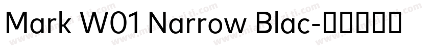 Mark W01 Narrow Blac字体转换